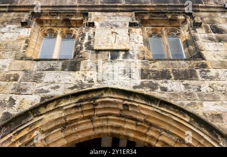 Whalley Abbey Gatehouse. Stockfoto