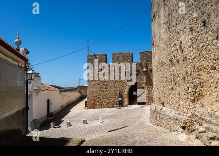 Schloss Torres Vedras in Torres Vedras, Portugal. Stockfoto