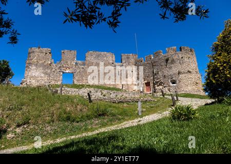 Schloss Torres Vedras in Torres Vedras, Portugal. Stockfoto