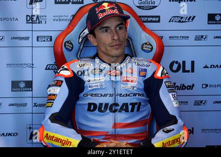 Foto Alessandro La Rocca/LaPresse06-09-2024, Sport-Motociclismo-Motomondiale 2024 Gran Premio Gran Premio Red Bull di San Marino e della Riviera di Rimini - Misano World Circuit Marco Simoncelli - nella foto:Marc Marquez -Ducati -Gresini Photo Alessandro La Rocca/ Credit: LaPresse/Alamy Live News Stockfoto