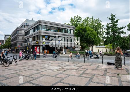 Aachen, Deutschland, 26. Juli 2024 - Platz in der Innenstadt am Elisengarten Stockfoto