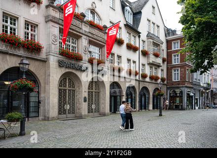 Aachen, Deutschland, 26. Juli 2024 - Fassade der Sparkasse Aachen, einer Regionalbank Stockfoto