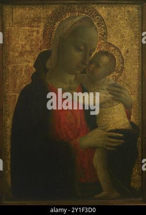 Vincenzo Foppa (?) (1430-1516). Italienischer Maler. Madonna und Kind, 1460-1470. Tempera auf Holzplatte. Pinacoteca Castello Sforzesco, Mailand, Italien. Stockfoto