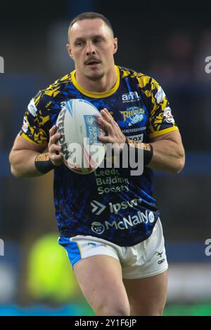 Leeds, Großbritannien. September 2024. AMT Headingley Rugby Stadium, Leeds, West Yorkshire, 6. September 2024. Betfred Super League Leeds Rhinos gegen Hull FC James Donaldson von Leeds Rhinos Credit: Touchlinepics/Alamy Live News Stockfoto