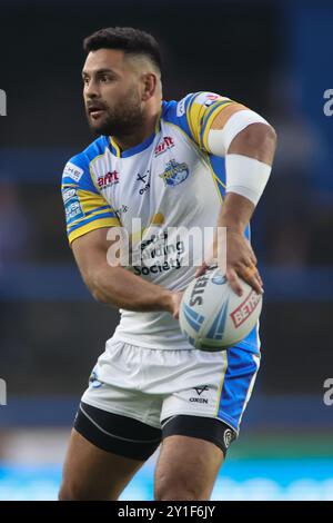 Leeds, Großbritannien. September 2024. AMT Headingley Rugby Stadium, Leeds, West Yorkshire, 6. September 2024. Betfred Super League Leeds Rhinos gegen Hull FC Rhyse Martin of Leeds Rhinos Credit: Touchlinepics/Alamy Live News Stockfoto