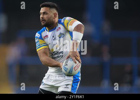 Leeds, Großbritannien. September 2024. AMT Headingley Rugby Stadium, Leeds, West Yorkshire, 6. September 2024. Betfred Super League Leeds Rhinos gegen Hull FC Rhyse Martin of Leeds Rhinos Credit: Touchlinepics/Alamy Live News Stockfoto