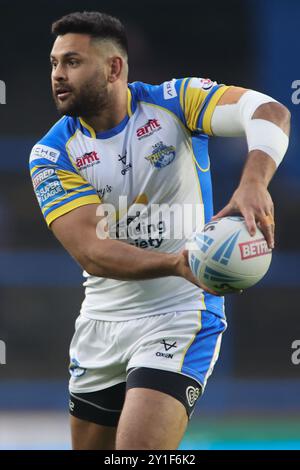 Leeds, Großbritannien. September 2024. AMT Headingley Rugby Stadium, Leeds, West Yorkshire, 6. September 2024. Betfred Super League Leeds Rhinos gegen Hull FC Rhyse Martin of Leeds Rhinos Credit: Touchlinepics/Alamy Live News Stockfoto