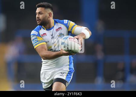 Leeds, Großbritannien. September 2024. AMT Headingley Rugby Stadium, Leeds, West Yorkshire, 6. September 2024. Betfred Super League Leeds Rhinos gegen Hull FC Rhyse Martin of Leeds Rhinos Credit: Touchlinepics/Alamy Live News Stockfoto