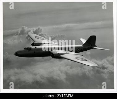 Englische Elektrische Canberra Jet Flugzeuge. Der erste Jet-Bomber der Royal Air Force. Stockfoto