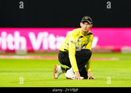 Birmingham, Großbritannien, 6. September 2024. Cameron Bancroft in Gloucestershire während des T20 Vitality Blast-Spiels zwischen Birmingham Bears und Gloucestershire. Quelle: Robbie Stephenson/Gloucestershire Cricket/Alamy Live News Stockfoto