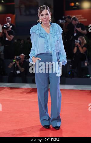 Venedig, Italien. September 2024. regisseurin Francesca Comencini besucht den roten Teppich „Il Tempo Che CI vuole“ beim 81. Internationalen Filmfestival von Venedig am 06. September 2024 in Venedig. (Foto: Gian Mattia D'Alberto/LaPresse) Credit: LaPresse/Alamy Live News Stockfoto