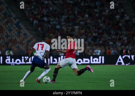 Kairo, Ägypten. September 2024. Ägypten. Kairo - 6. September 2024 - Willy Semedo während des Afrika-Cup-Qualifikationsspiels zwischen Ägypten und Kap Verde im Kairoer Stadion in Kairo, Ägypten.06.09.2024. Foto Mohammad Bayoumy für Fußball Bilder. Quelle: Sebo47/Alamy Live News Stockfoto