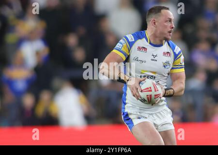 Leeds, Großbritannien. September 2024. AMT Headingley Rugby Stadium, Leeds, West Yorkshire, 6. September 2024. Betfred Super League Leeds Rhinos gegen Hull FC James Donaldson von Leeds Rhinos Credit: Touchlinepics/Alamy Live News Stockfoto