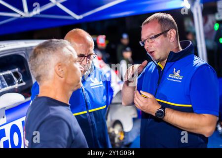 Morzine, Frankreich. September 2024. Michelin-Ambiente während der Rallye Mont-Blanc Morzine 2024, 6. Runde des Championnat de France des Rallyes 2024, vom 6. Bis 9. September in Morzine, Frankreich - Foto Bastien Roux/DPPI Credit: DPPI Media/Alamy Live News Stockfoto