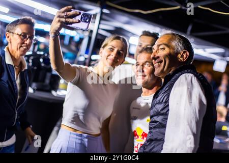 Morzine, Frankreich. September 2024. LOEB Sebastien, GODEY Laurène, Alpine A110 GT, Porträt während der Rallye Mont-Blanc Morzine 2024, 6. Runde des Championnat de France des Rallyes 2024, 6. Bis 9. September in Morzine, Frankreich - Foto Bastien Roux/DPPI Credit: DPPI Media/Alamy Live News Stockfoto