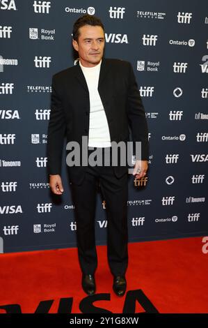 Toronto, Kanada. September 2024. Orlando Bloom kam bei der Premiere von „The Cut“ während des Toronto International Film Festivals 2024 am 5. September 2024 im Princess of Wales Theatre in Toronto, Kanada © JPA/AFF-USA.com Credit: AFF/Alamy Live News Stockfoto