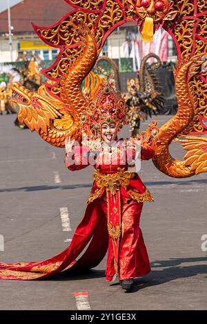 Jember Fashion Carnival 2024 Stockfoto