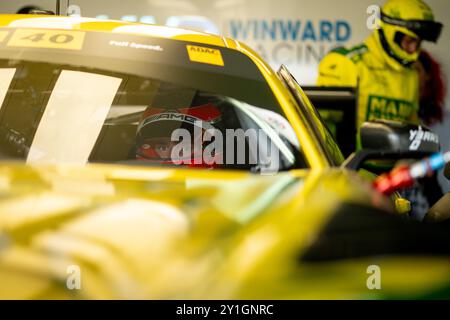 Lucas Auer (Oesterreich, Mercedes-AMG Team Mann Filter, Mercedes AMG GT3, #22) in der Boxengasse, GER, DTM Sachsenring, Runde 6, Freies Training, 06.09.2024 Foto: Eibner-Pressefoto/Michael Memmler Stockfoto