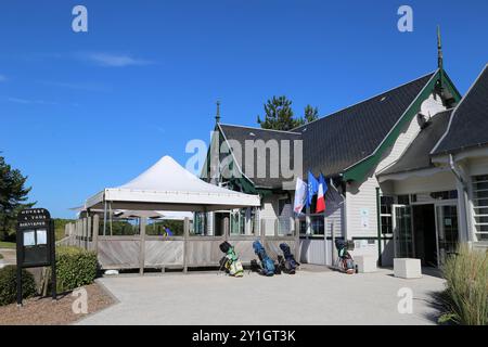 Golf Belle Dune, Promenade du Marquenterre, Fort Mahon Plage, Côte Picarde, Somme, Hauts de France, La Manche, Frankreich, Europa Stockfoto