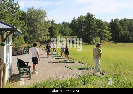 Golf Belle Dune, Promenade du Marquenterre, Fort Mahon Plage, Côte Picarde, Somme, Hauts de France, La Manche, Frankreich, Europa Stockfoto