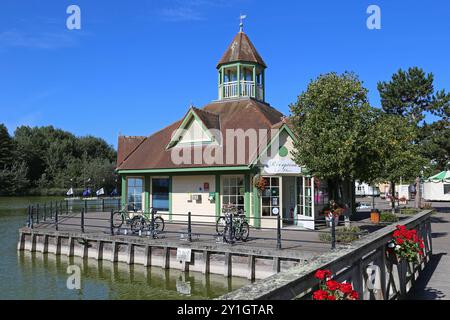 Rezeption, Place Centrale, Belle Dune, Promenade du Marquenterre, Fort Mahon Plage, Côte Picarde, Somme, Hauts de France, La Manche, Frankreich, Europa Stockfoto