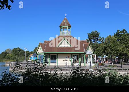 Rezeption, Place Centrale, Belle Dune, Promenade du Marquenterre, Fort Mahon Plage, Côte Picarde, Somme, Hauts de France, La Manche, Frankreich, Europa Stockfoto