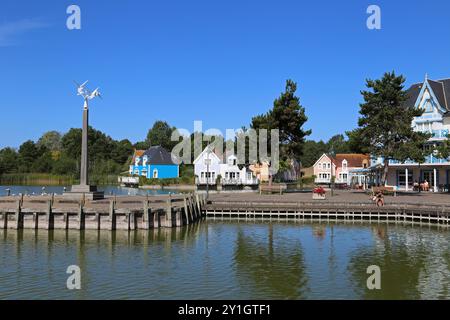 Place Centrale, Belle Dune, Promenade du Marquenterre, Fort Mahon Plage, Côte Picarde, Somme, Hauts de France, La Manche, Frankreich, Europa Stockfoto