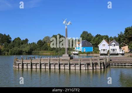 Place Centrale, Belle Dune, Promenade du Marquenterre, Fort Mahon Plage, Côte Picarde, Somme, Hauts de France, La Manche, Frankreich, Europa Stockfoto