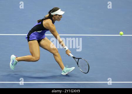 New York, Etats Unis. September 2024. Jessica Pegula aus den USA am 11. Tag des Grand Slam-Tennisturniers 2024 am 5. September 2024 im USTA Billie Jean King National Tennis Center in New York, USA – Foto Jean Catuffe/DPPI Credit: DPPI Media/Alamy Live News Stockfoto