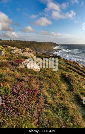 Pendeen; Blick nach Geevor; Cornwall; Großbritannien Stockfoto