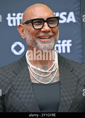 Toronto, Kanada. September 2024. Dave Bautista besucht die Premiere von „The Last Showgirl“ im Princess of Wales Theatre während des Toronto International Film Festivals am Freitag, den 6. September 2024. Foto: Chris Chew/UPI Credit: UPI/Alamy Live News Stockfoto