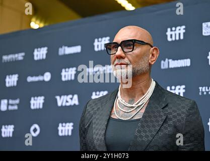Toronto, Kanada. September 2024. Dave Bautista besucht die Premiere von „The Last Showgirl“ im Princess of Wales Theatre während des Toronto International Film Festivals am Freitag, den 6. September 2024. Foto: Chris Chew/UPI Credit: UPI/Alamy Live News Stockfoto