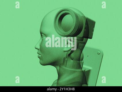 Überwachung, konzeptuelle Illustration. Stockfoto