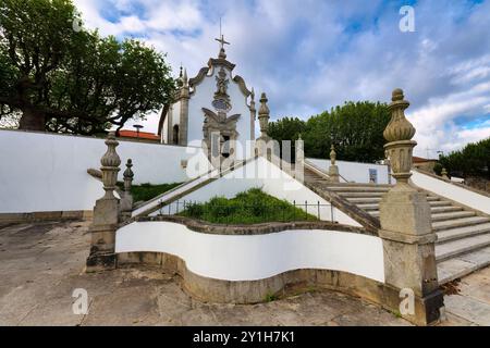 Kapelle unserer Lieben Frau von Qualen, Viana do Castelo, Minho, Portugal Stockfoto