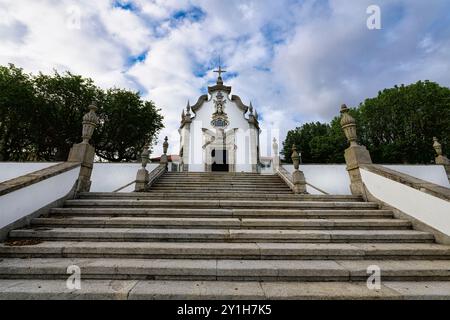 Kapelle unserer Lieben Frau von Qualen, Viana do Castelo, Minho, Portugal Stockfoto