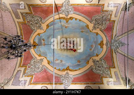 Kapelle unserer Lieben Frau von Qualen, Decke, Viana do Castelo, Minho, Portugal Stockfoto