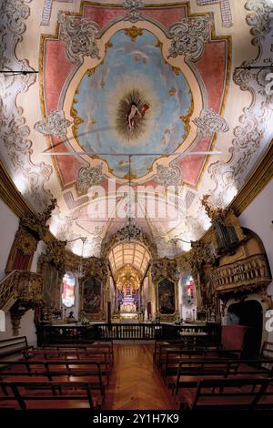 Kapelle unserer Lieben Frau von Qualen, Decke, Viana do Castelo, Minho, Portugal Stockfoto