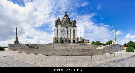 Heiligtum des Heiligen Herzens Jesu, Kirche Santa Lucia, Viana do Castelo, Minho, Portugal Stockfoto