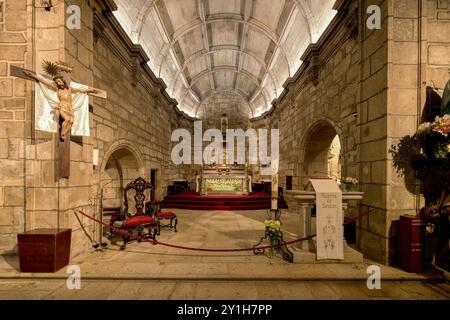 Kirche St. Maria der Engel, Hauptaltar, Ponte de Lima, Minho, Portugal Stockfoto