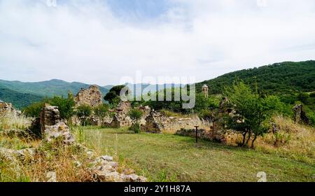 Altes Campomaggiore, Geisterdorf, Potenza, Basilicata, Italien Stockfoto