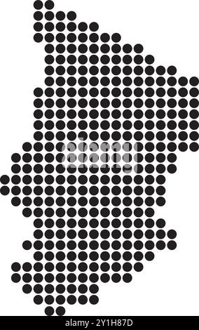 Chad-Kartensymbol, Illustrationselemente Stock Vektor