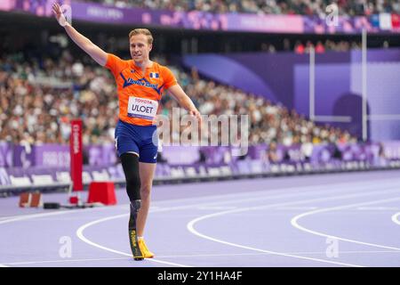 Paris, Frankreich. September 2024. PARIS, FRANKREICH - 7. SEPTEMBER: Teilnahme am Finale der Para Athletics - Paralympischen Sommerspiele 2024 im Stade de France am 7. September 2024 in Paris. (Foto von Patrick Goosen/BSR Agency) Credit: BSR Agency/Alamy Live News Stockfoto