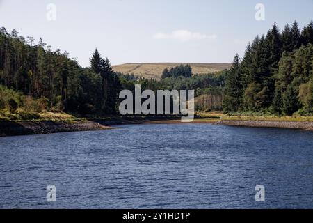 Blick auf den Turton und den Entwistle Reservoir Stockfoto