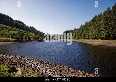Blick auf den Turton und den Entwistle Reservoir Stockfoto