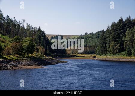 Blick auf den Turton und den Entwistle Reservoir Stockfoto