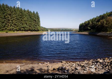 Blick auf den Turton und den Entwistle Reservoir Stockfoto