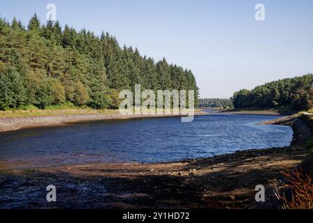 Blick auf den Turton und den Entwistle Reservoir Stockfoto
