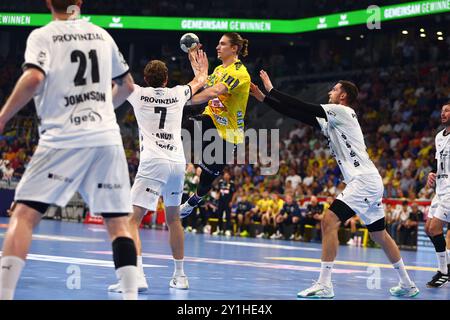 JURI Knorr (Rhein-Neckar Loewen) Rhein-Neckar Loewen vs. THW Kiel, Handball, 1. Bundesliga, 05.09.2024 Foto: Rene Weiss/Eibner Stockfoto