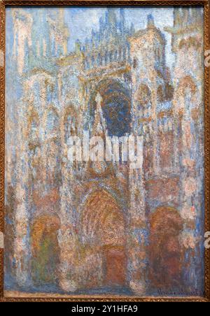 Claude Monet (1840-1926), La Cathédrale de Rouen. Le Portail, soleil matinal, 1893, Musee de L'Orangerie Museum, Tuilerien, Paris, Frankreich. Stockfoto