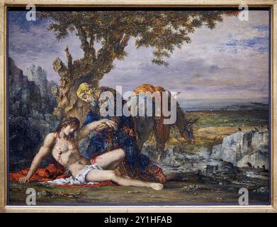 Gustave Moreau (Paris 1826 - Paris 1898), Le Bon Samaritain, Vers 1870, Musée d'Orsay, Paris, Frankreich. Stockfoto